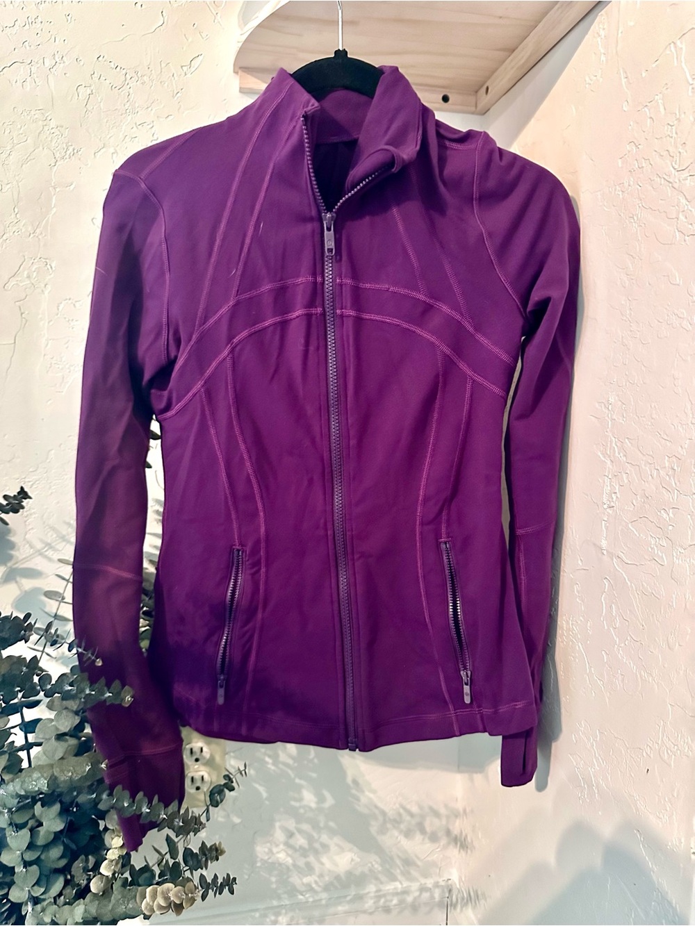 lululemon athletica Plum Full-Zip Athletic Jacket